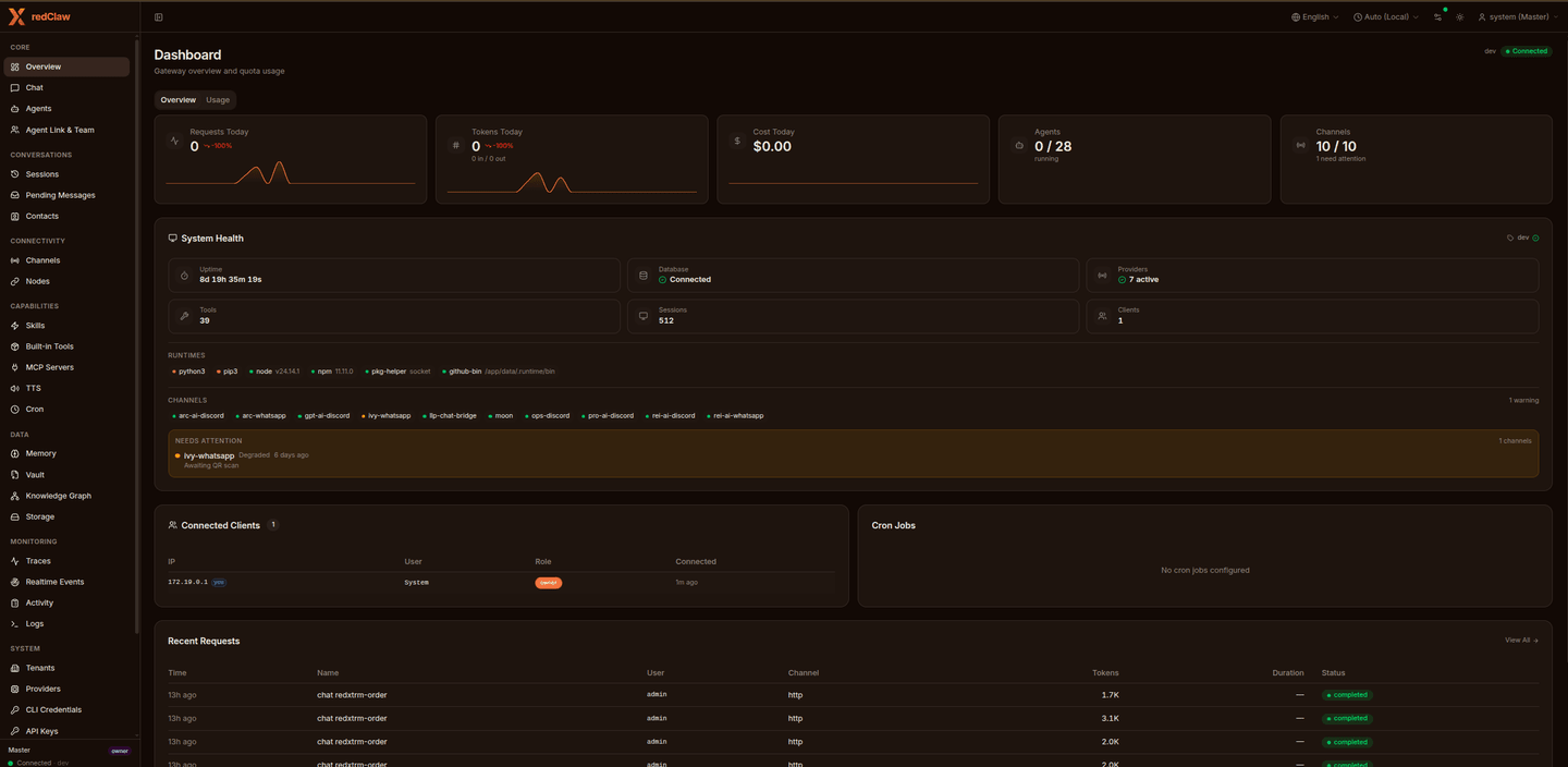 RedClaw project interface